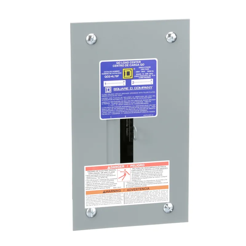Square D QO24L70F Load Center MLO 70A 120/240V 1Ph NEMA-1