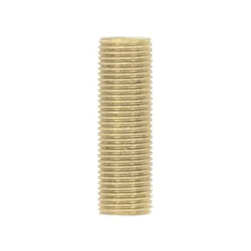 SK0494922-US20260702-105043-0 SATCO 90-5008 Nipple 1/8 IP Steel Yellow Zinc Plated 1in Length 3/8in Wide - Image 1