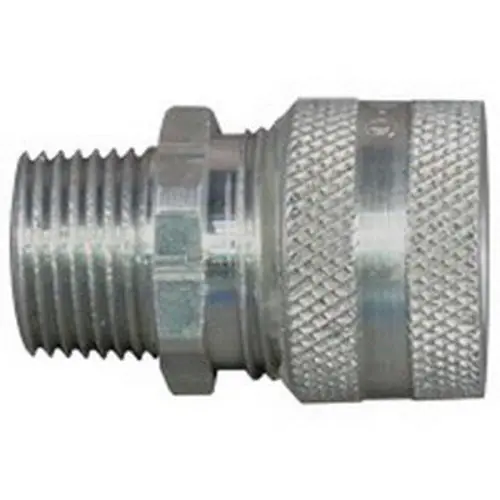 SK0494929-US20260702-105043-0 Emerson CG-5050 CG Series Strain Relief Straight Cord Connector, 1/2 in Trade, 1/2 to 5/8 in Cable Openings, Aluminum, Natural - Image 1