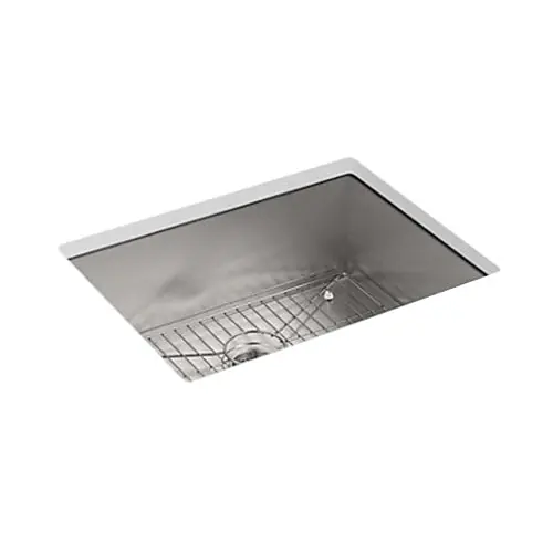 SK0494974-US20260702-105043-0 Kohler K-3822-1-NA Vault Single-Bowl 18 Gauge Stainless Steel Top Mount/Undermount Kitchen Sink 25 inch x 22 inch - Image 1