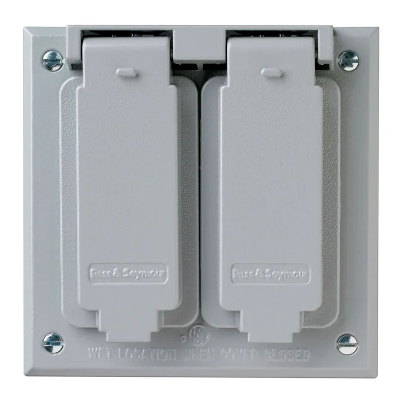 SK0494992-US20260702-105043-0 Legrand CA18G P&S CA18G WP 2G TOGGLE/DUPLEX COVER - Image 1