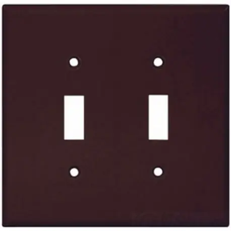 SK0495107-US20260702-105043-0 EATON 2039B-BOX 2000 Mid-Sized Toggle Switch Wallplate 2 Gangs - Image 1