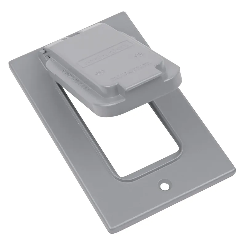 ABB DCCGV-WH RED WHITE 1G WEATHERPROOF VERT GFCI COVER