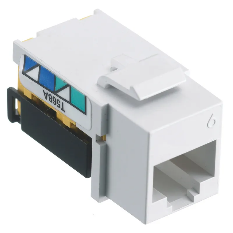 SK0495200-US20260702-105043-0 Hubbell NSJ6W HUB JACK, NSJ,CAT6,8 POS,UNI,A/B,WH - Image 1