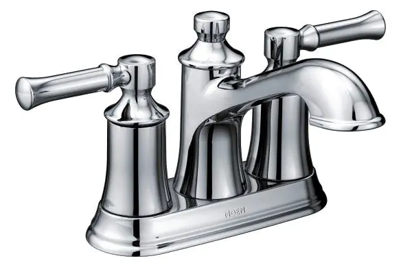 SK0495413-US20260702-105043-0 Moen 6802 Dartmoor 2 Handle Centerset Bathroom Faucet in Chrome - Image 1