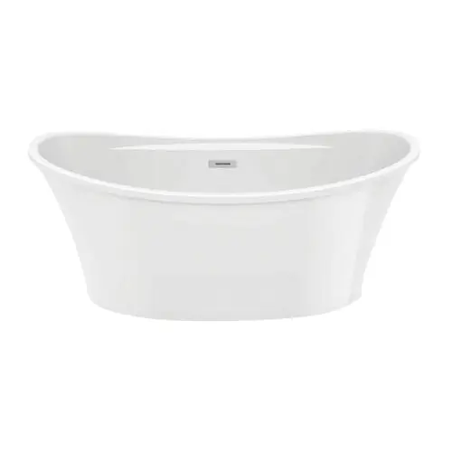 SK0495527-US20260702-105043-0 MAAX 106267-000-001 Maax Ariosa 66 Inch x 36 Inch x 28 Inch Acrylic Freestanding Soaking Bathtub, Center Drain, White - Image 1