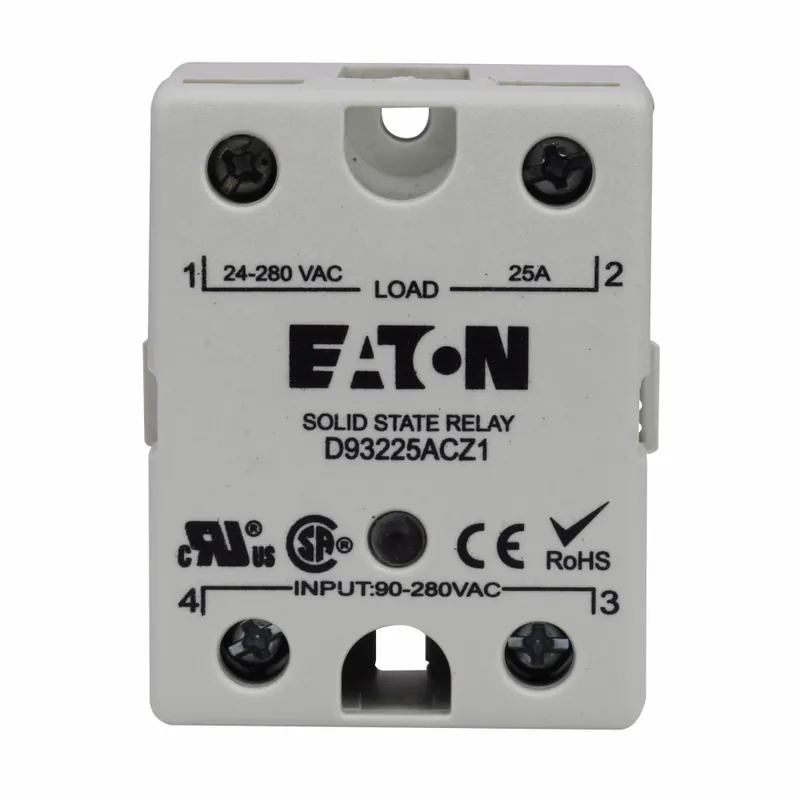 Eaton D93250ACZ2 24 to 280 VAC/3 to 32 VDC 50 Amp SPST-NO Solid State Relay