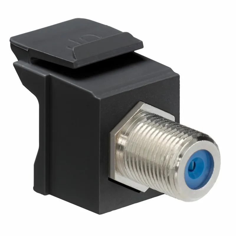SK0495586-US20260702-105043-0 Leviton 41084-FEF QuickPort F-Type Adapter Black - Image 1