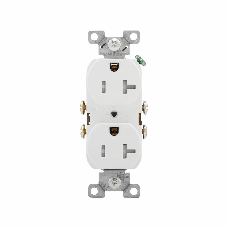 EATON TR370W-BOX Duplex Tamper-Resistant Straight Blade Receptacle 125 VAC 20 A 2 Poles 3 Wires