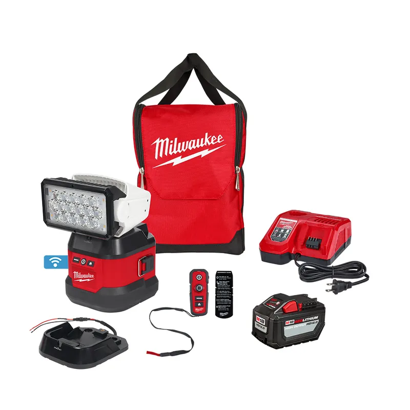 SK0495672-US20260702-105043-0 Milwaukee 2123-21HD M18 Utility Remote Control Search Light Kit with Portable Base - Image 1