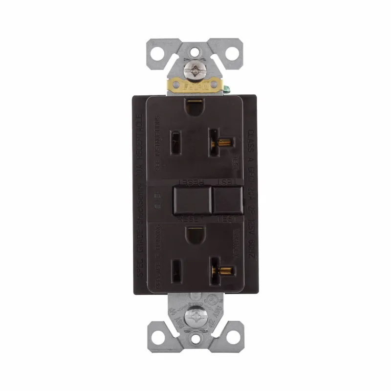 EATON SGF20B Duplex Self-Test GFCI Receptacle 125 VAC 20 A 2 Poles 3 Wires