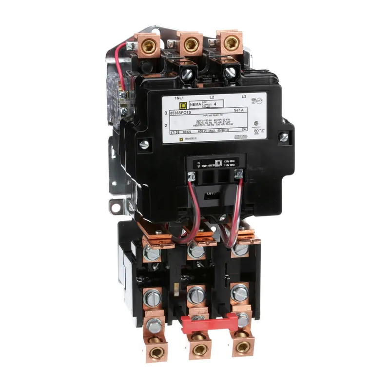 SK0495722-US20260702-105043-0 Square D 8536SFO1V02S Non-Reversing Magnetic Starter 110/120 VAC 135 Amp 100 Hp 3-Pole Open Type - Image 1