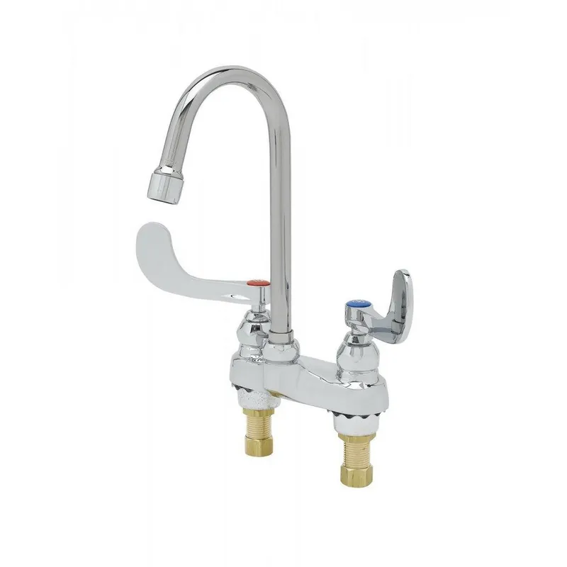 SK0495931-US20260702-105043-0 T&S Brass B-0892-01 Two Handle Centerset Bathroom Sink Faucet in Chrome Plated - Image 1