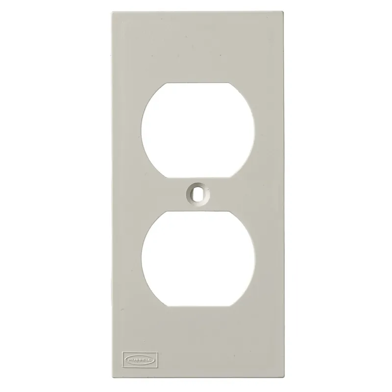 SK0496051-US20260702-105043-0 Hubbell KP8 HUB PolyTrak Duplex RCPT Plate - Image 1