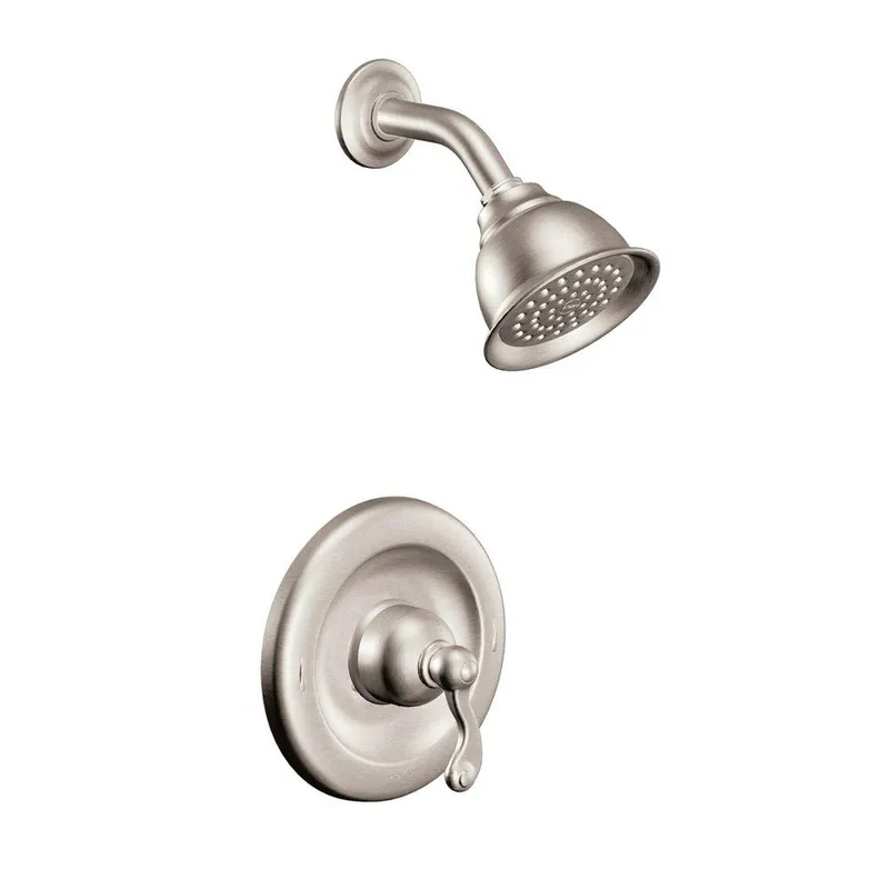 SK0496102-US20260702-105043-0 Moen T2122SRN Traditional One Handle Single Function Shower Faucet in Spot Resist Brushed Nickel (Trim Only) - Image 1