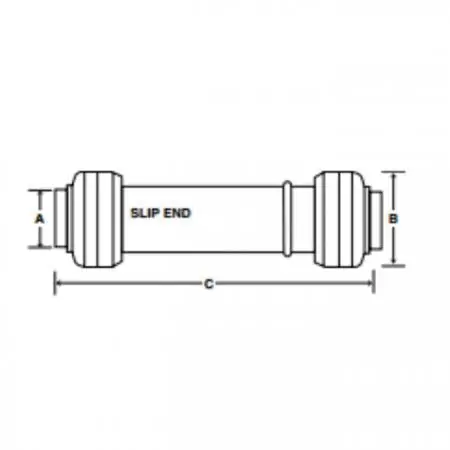 CASH ACME UR3016 3/4 X 3/4 Slip Coupling - Lead Free