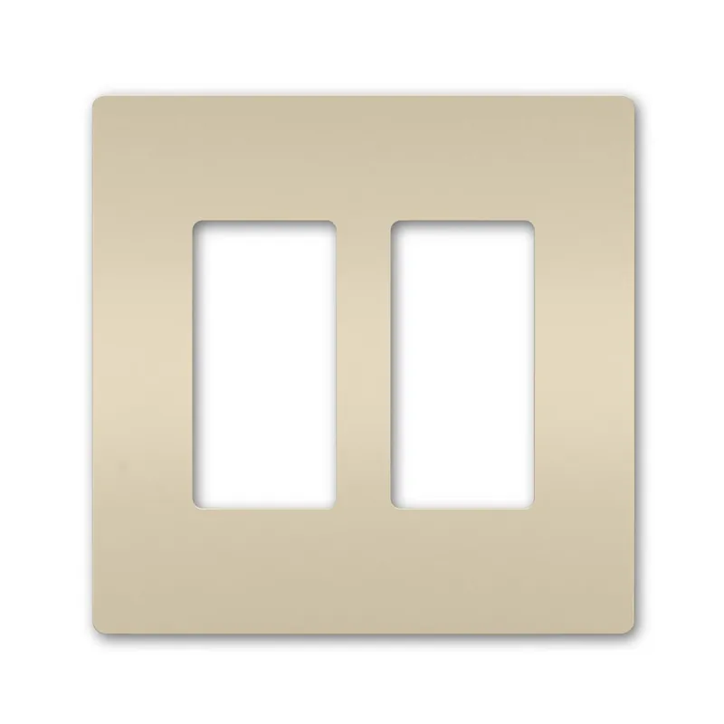 Legrand-Pass & Seymour RWP262LA Radiant 2-Gang Screwless Wall Plate Light Almond