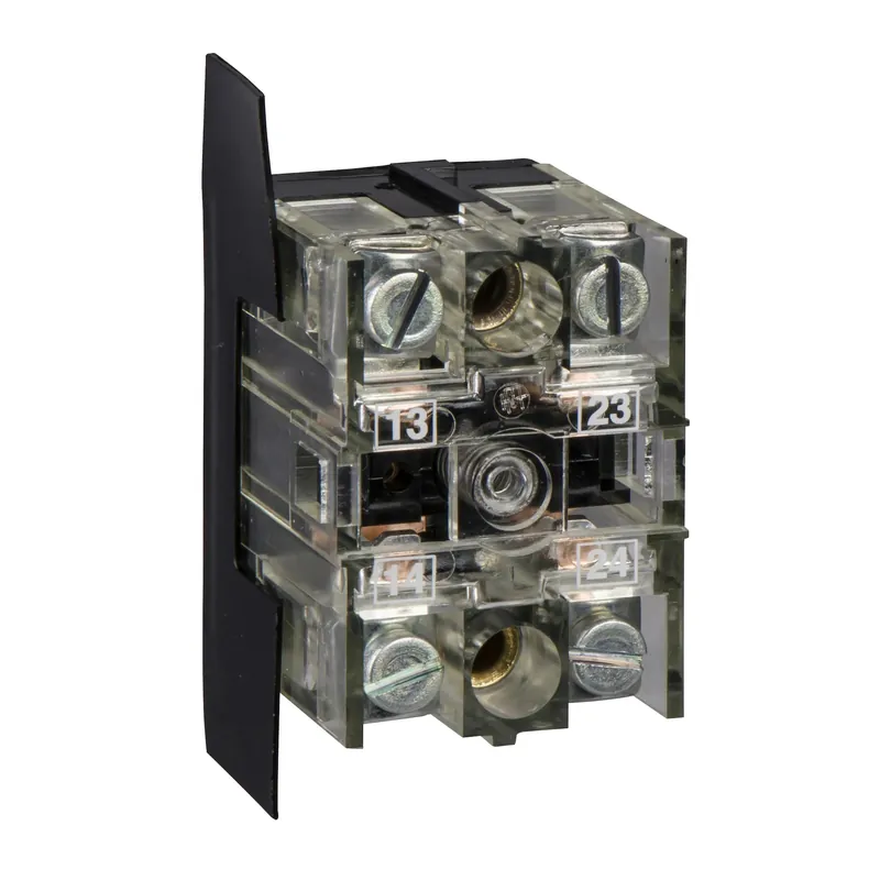 Schneider Electric XENB1181 Single Contact Block Harmony XAC Spring Return 2 Speed Front Mounting 2NO