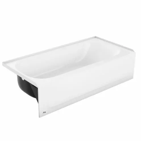 SK0496511-US20260702-105043-0 Bootz Industries 011-3364-00 Aloha 60 inch x 30 inch x 14-1/4 inch Porcelain Enameled Steel Bathtub, Right Hand Drain - Image 1