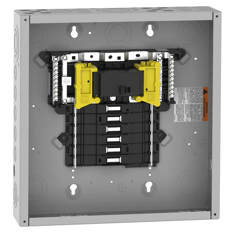 Square D QO112M100P Load Center 100A 120/240V 1 Phase Convertible Main Breaker 12 Spaces 24 Circuits