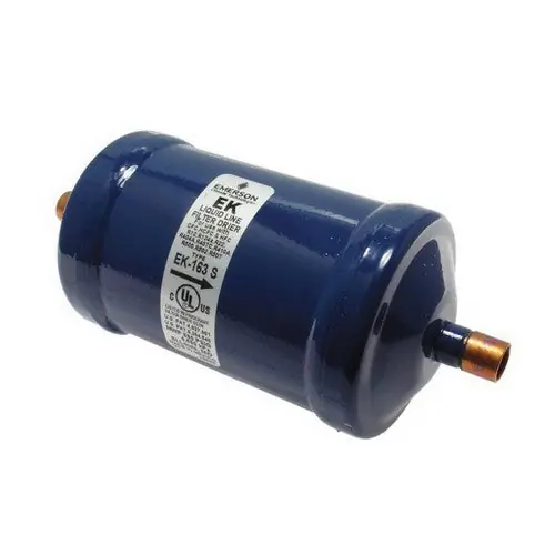 Emerson 83-EK-163S EK Uni-Directional Flow Beaded Core Liquid Line Filter Drier, 3/8 inch x 6-1/4 inch L, Sweat ODF