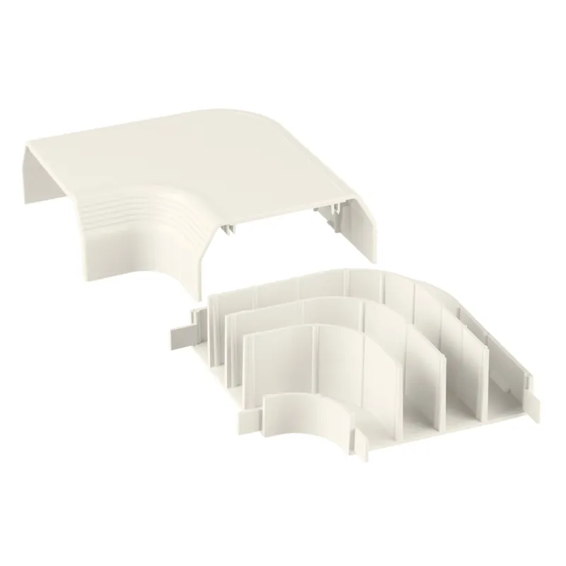 Panduit T70RAWH Surface Raceway, T-70 Right Angle Fitting, Off-White