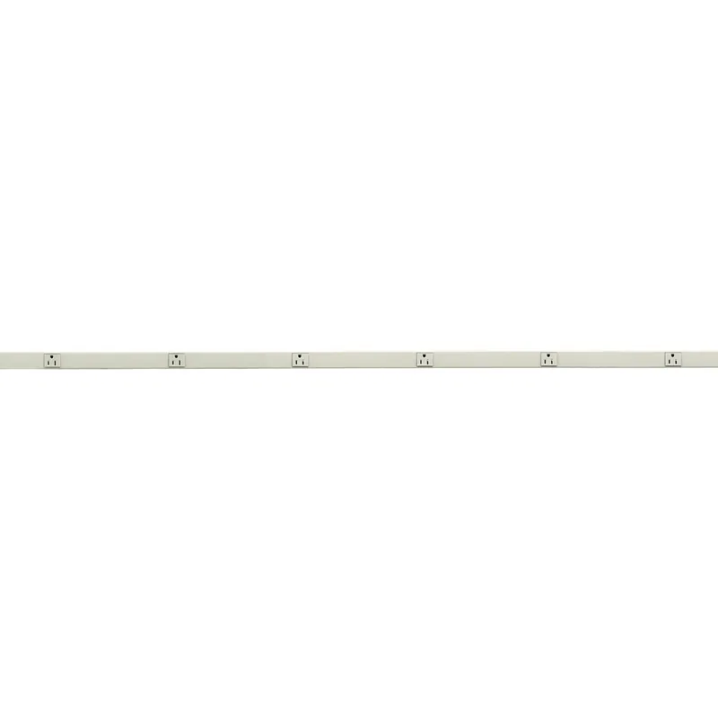 SK0496854-US20260702-105043-0 Hubbell Wiring Device-Kellems HBL20GB612IV 15 Amp 6 Foot Single Receptacle Ivory Metal Raceway - Image 1