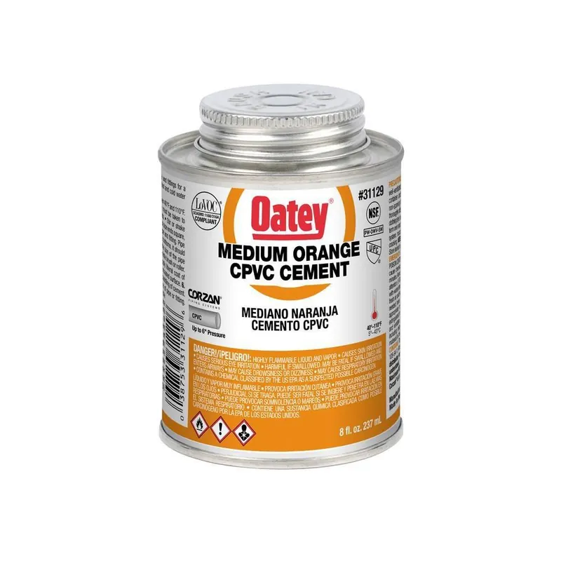SK0496947-US20260702-105043-0 Oatey 31129 8 oz. Plastic Orange Pipe Cement - Image 1