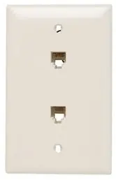 Pass & Seymour TPTE2LA Wall Plate and Telephone Jack