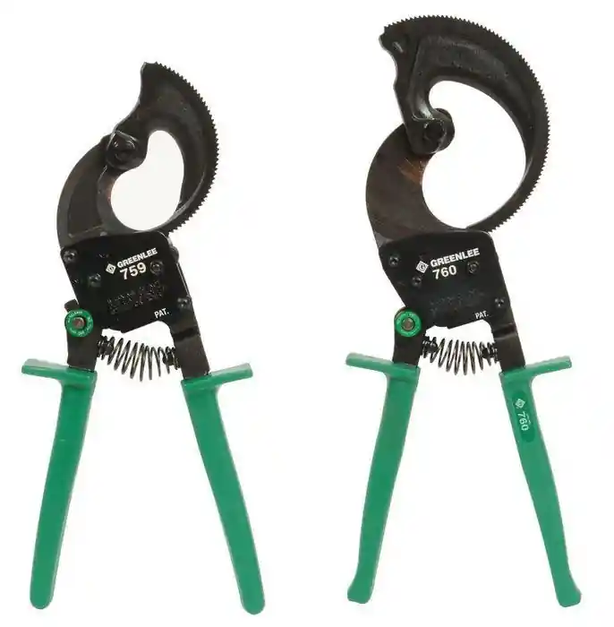 SK0497179-US20260702-105043-0 Greenlee 760 11-3/4 1000 MCM Copper Compact Ratchet Cable Cutter - Image 1