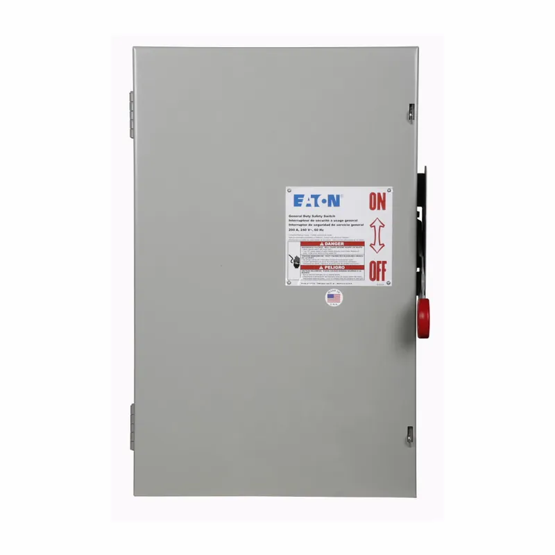 SK0497224-US20260702-105043-0 EATON DG224NGK DG Series Cartridge Fusible General Duty Safety Switch, 240 VAC, 200 A, 15 to 25 hp, 50 hp, 2 Poles - Image 1