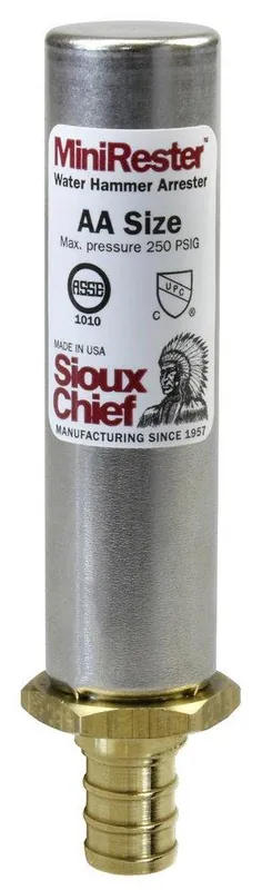 Sioux Chief 660-X2B Mini-Rester 1/2 in. Copper and Plastic PEX Crimp Water Hammer Arrestor