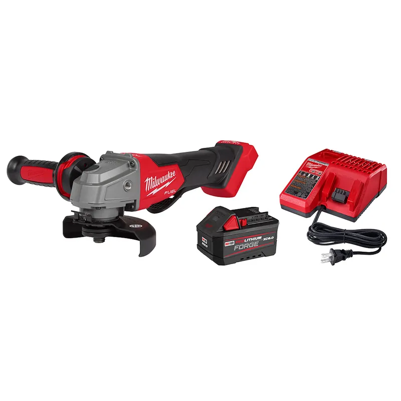 Milwaukee 2880-21F M18 FUEL 5 Grinder with REDLITHIUM Forge XC6.0 Kit
