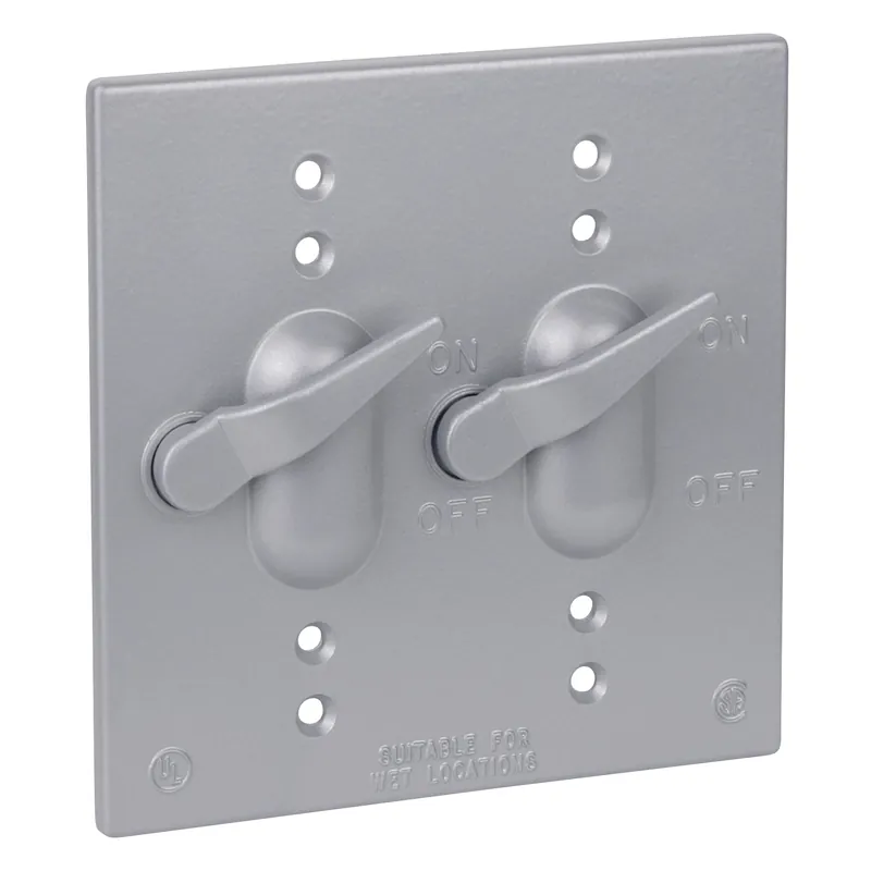 SK0497426-US20260702-105043-0 ABB 2CCT Red Dot Weatherproof Receptacle Cover for 2 Switch - Image 1