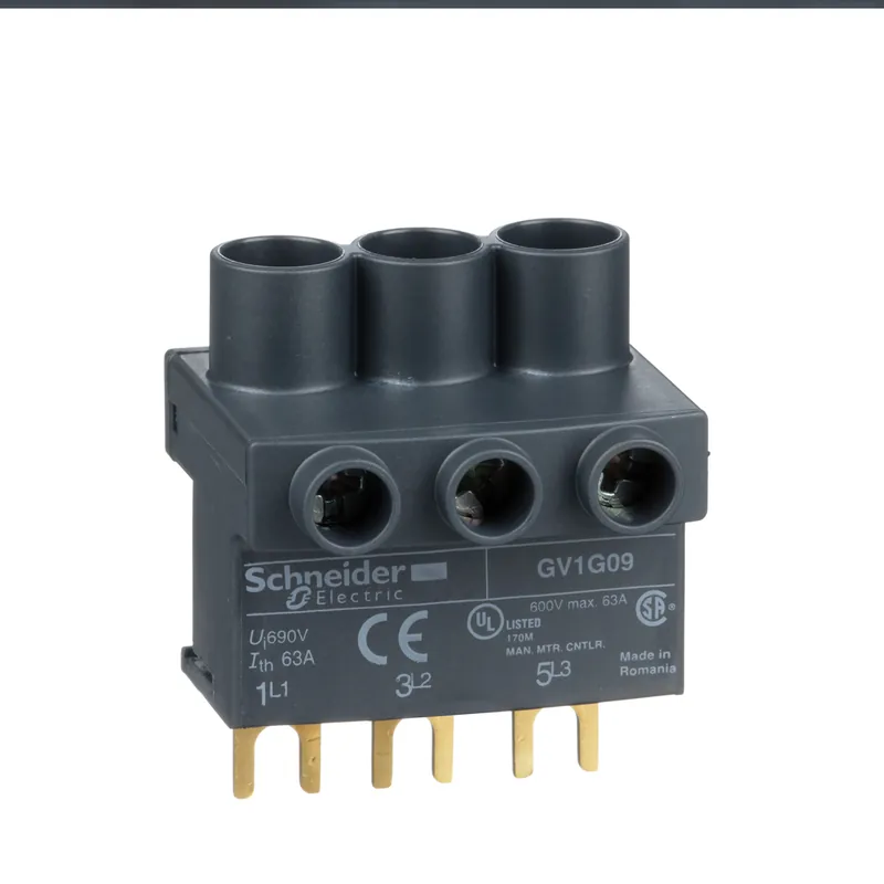 Schneider Electric GV1G09 Square D 3-Pole 575 VAC 63 Amp Terminal Block