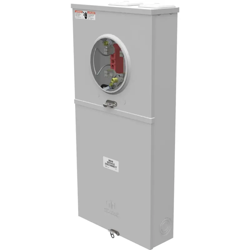 Milbank U5168-XTL-100-KK Ringless Meter Socket with Main and Load Center 240 VAC 200 Ampere