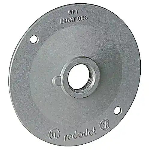 ABB S211E Red-Dot Lampholder Cover Heavy Duty Standard (1) 1/2 Outlet Hole