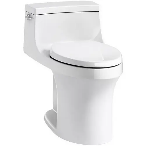 Kohler K-5172-0 San Souci 1.28 gpf AquaPiston Flush One-Piece Elongated Comfort Height Toilet, White