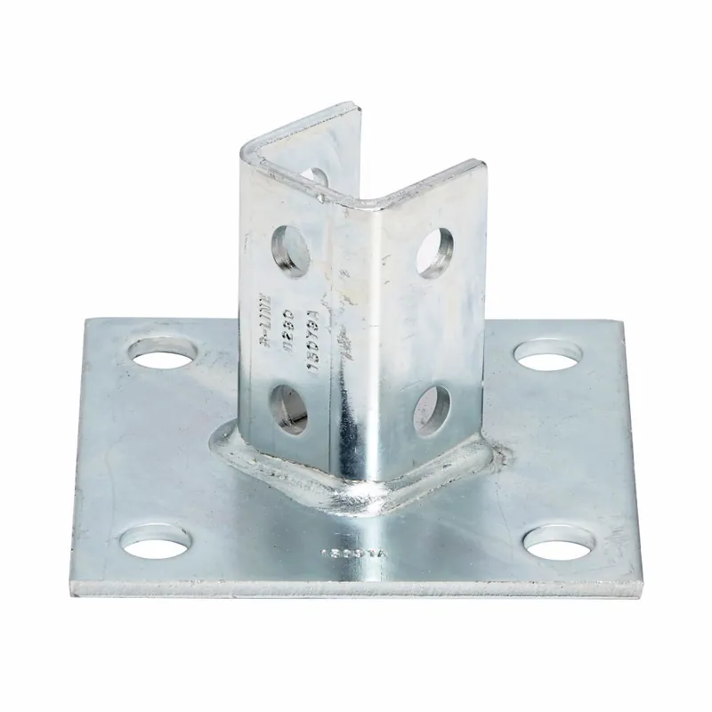 SK0497806-US20260702-105043-0 B-Line B280ZN 6 x 6 x 3-1/2 Inch Zinc Plated Channel Post Base - Image 1