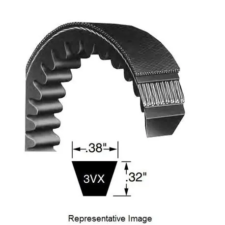 Bando 3VX600 Power Ace® Cog V-Belt 60 in 0.32 in THK 0.32 in W Top