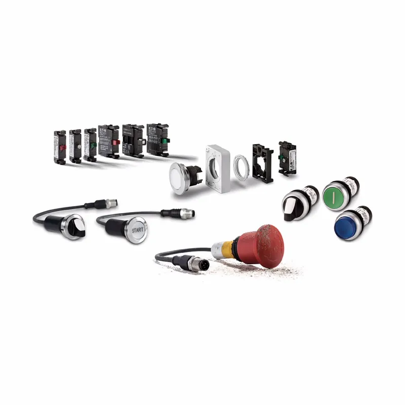 SK0497829-US20260702-105043-0 Eaton M22-L-R-R-P 22.5 mm 12 VAC/30 VDC Red Push Button Indicating Light - Image 1