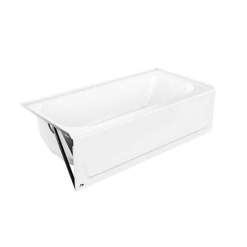 SK0497873-US20260702-105043-0 Bootz Industries 011-3445-00 MauiCast Porcelain Enamel Steel Bathtub 60 x 30 x 16-5/8 inch Left Hand Drain - Image 1