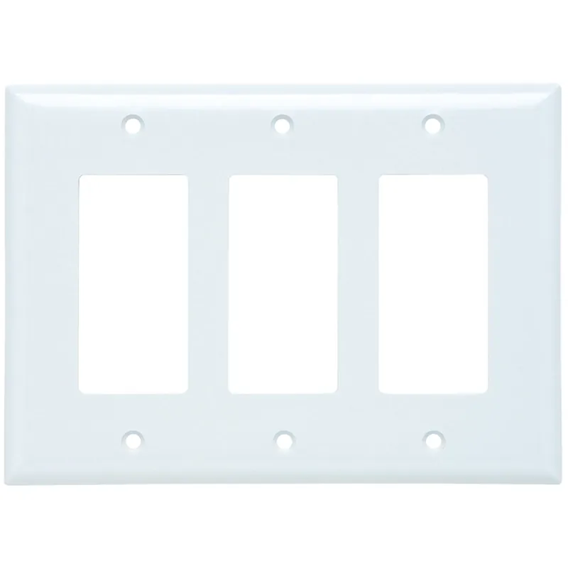 Legrand SPJ263-W Smooth Wall Plate Junior-Jumbo 3gang Decorator White