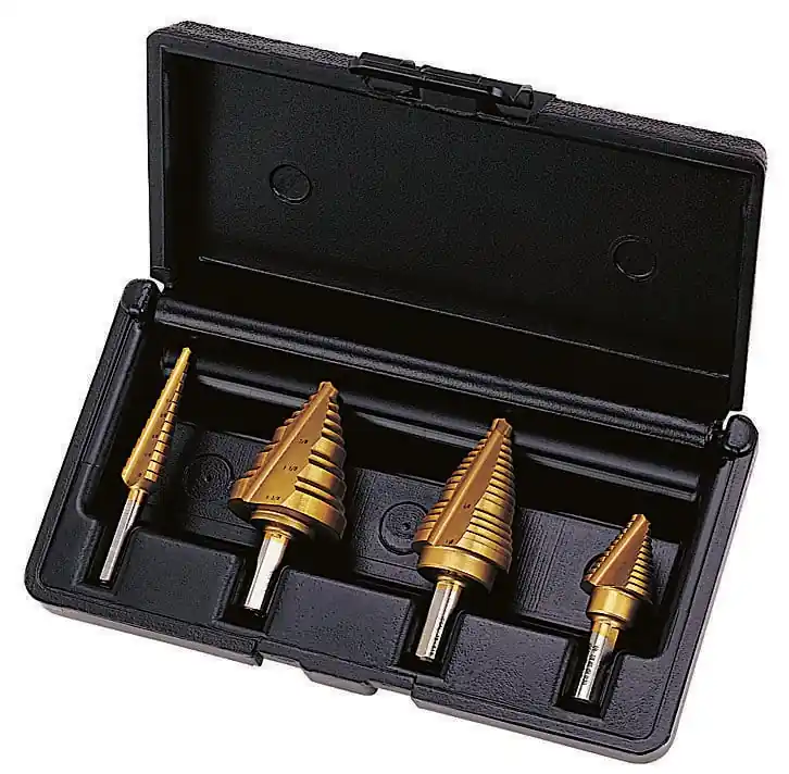 SK0498137-US20260702-105043-0 Ideal 35-520 Step Bit Kit Electrician's (1/8 To 1/2, 1/4 To 7/8, 1/4 To 1-1/8, 1/4 To 1-3/8) - Image 1