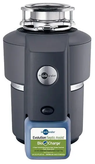 SK0498188-US20260702-105043-0 InSinkErator 76006 Evolution Septic Assist Continuous Feed Garbage Disposal 3/4 HP - Image 1