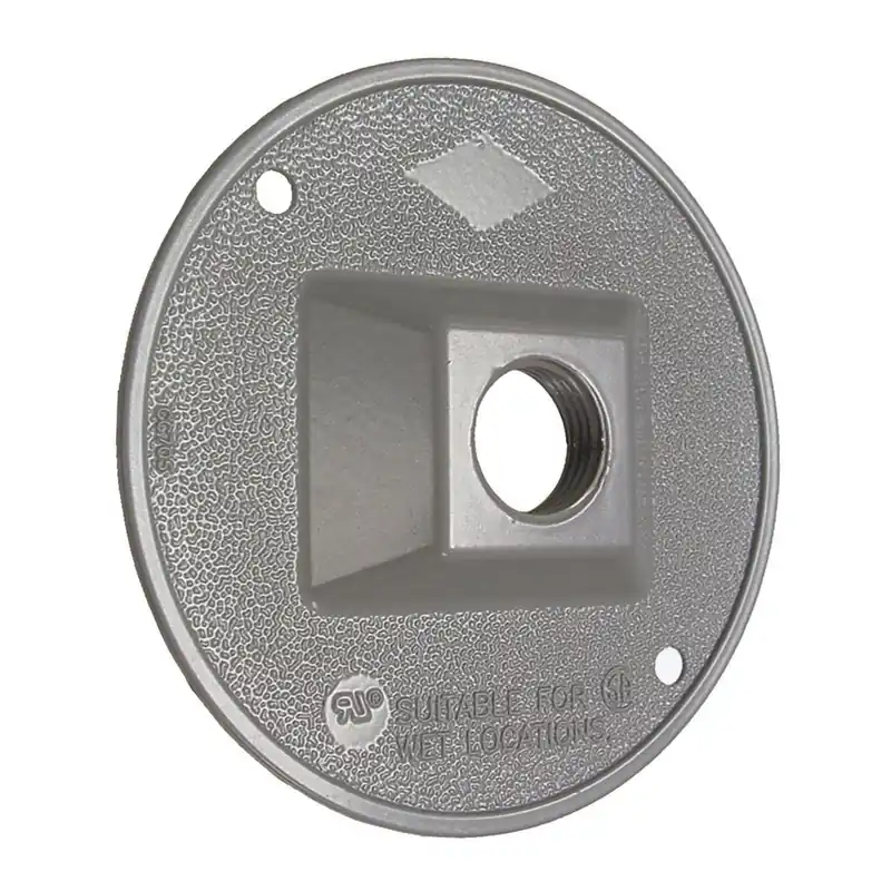 SK0498248-US20260702-105043-0 Hubbell 5193-0 RACO RND WP CLUSTER CVR (1) 1/2 IN. OUTLET GR 05016951930 - Image 1