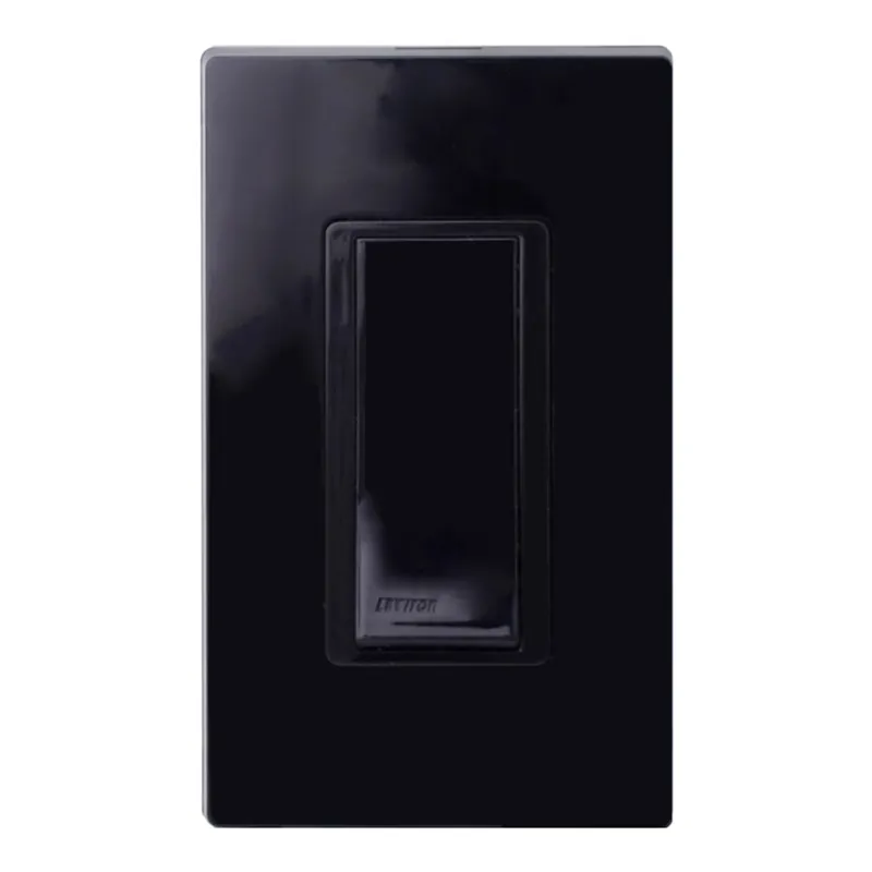 Leviton WSS0S-S9E LevNet RF 902MHz Self-Powered Wireless Remote Switches 1-Gang Single Rocker Decora Switch Black