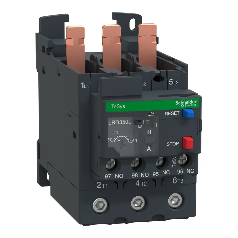 Schneider Electric LRD350L 600 Volt 37 to 50 Amp 3-Pole Bi-Metallic Screw Clamp Terminal Thermal Overload Relay