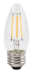 SK0498517-US20260702-105043-0 LEDVANCE LED4B10BLUNTDIM927CL13YTLBL2/40793 Sylvania LED Natural TruWave B10, 4W, Dimmable, 2700K - Image 1