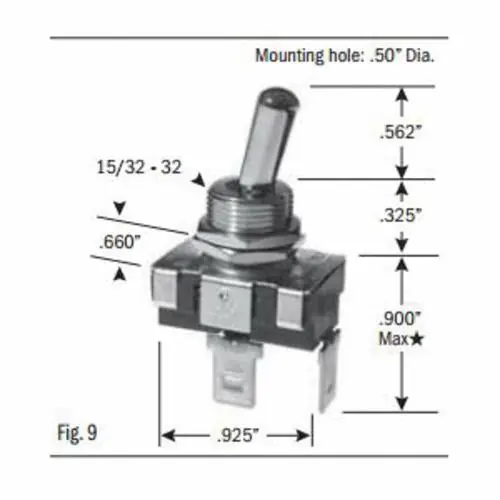 SK0498523-US20260702-105043-0 Selecta SS113-BG SEL Toggle Switch SPST ON-OFF, 20-AMP@125V, 10-AMP@250VAC - Image 1